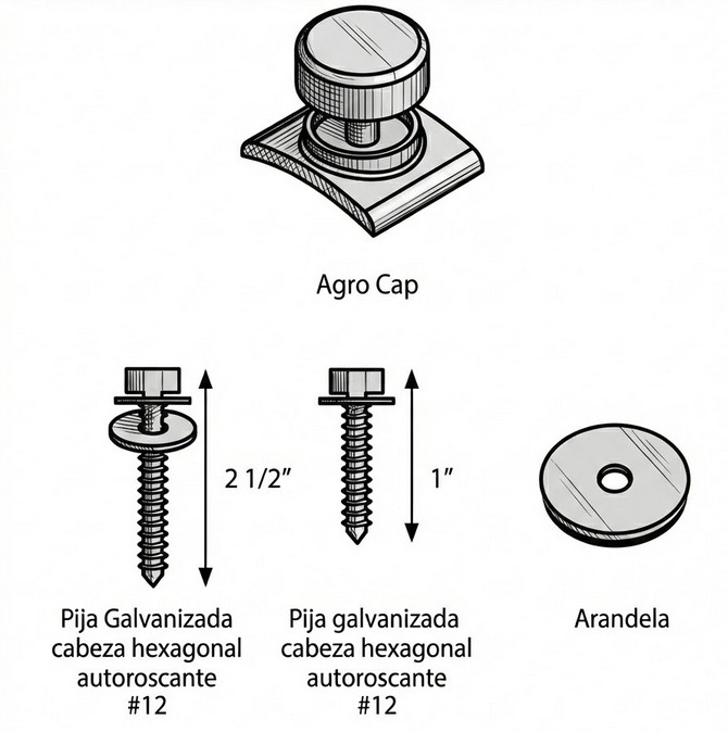 Pijas autorroscantes AislamientoMX